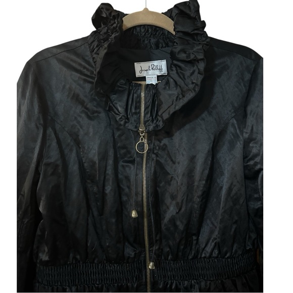 Joseph Ribkoff Peplum Ruffle Neck Jacket - Picture 3 of 8
